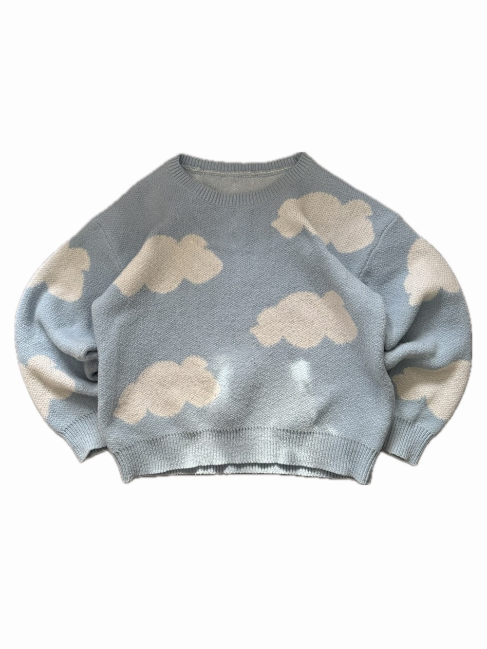 Blue Cloud Knit Sweater